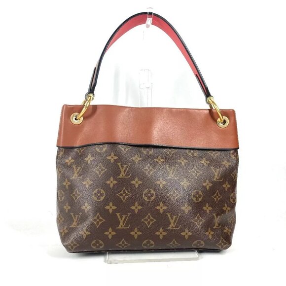 LOUIS VUITTON M43157 Monogram Tuile Reevess Shoulder 2WAY Bag Hand Bag Brown - Picture 2 of 16